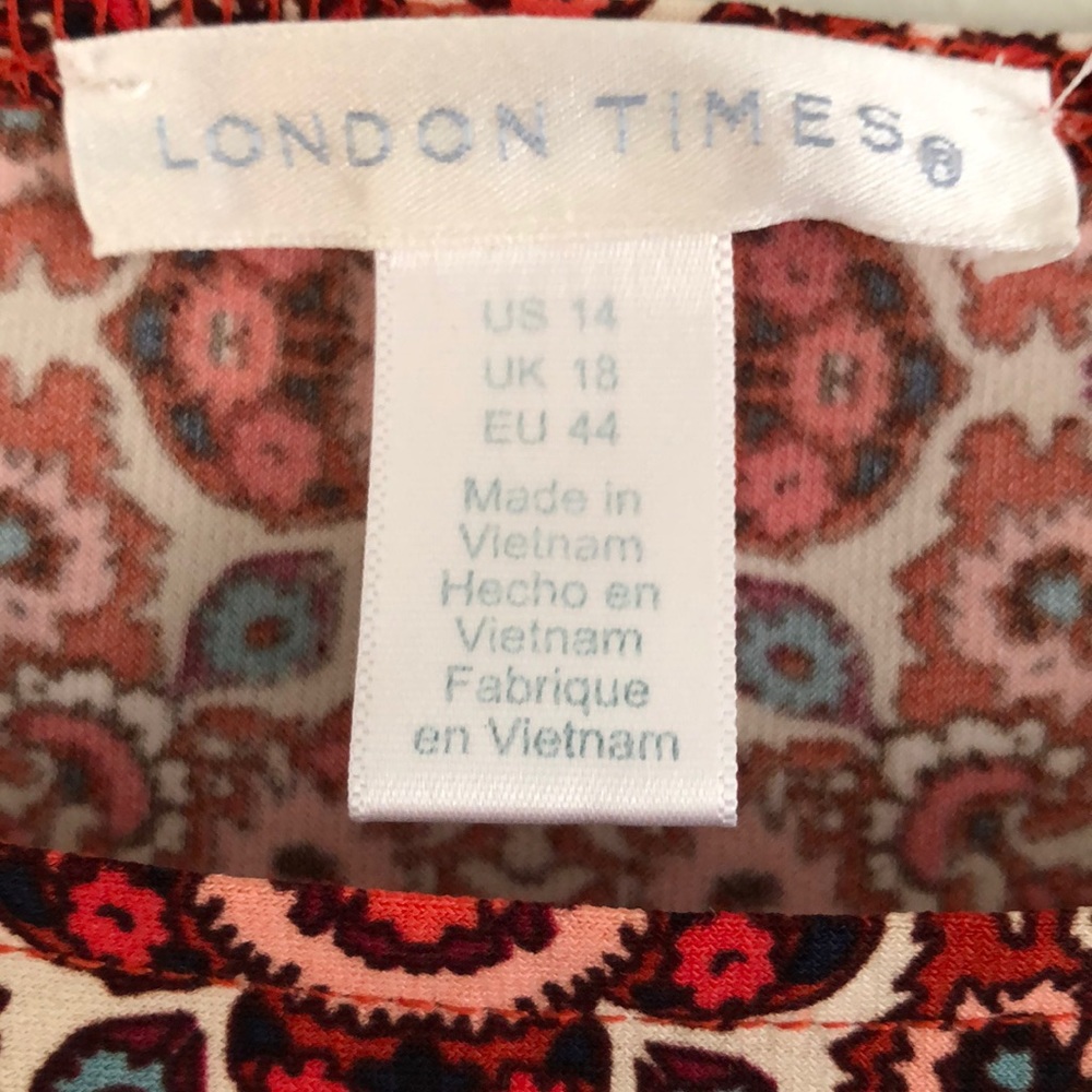 Vintage like dress - size 14 - gently worn - Picture 4 of 4